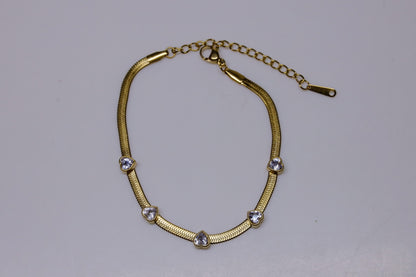 Heart Shine Armband – Goldene Herzensmomente #7110